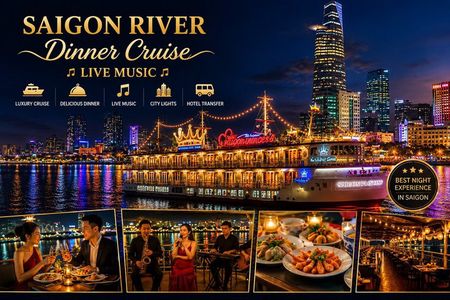 Saigon after dark: River Dinner & Live Music by Cruise