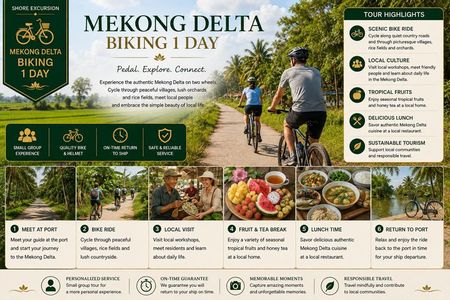 Non Touristy - Mekong Delta 1 Day With Biking