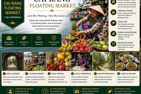 Cai Rang Floating market 1 Day Tour from Ho Chi Minh City