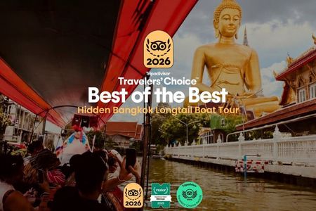 Hidden Bangkok Longtail Boat Tour to Big Buddha&Canal Life 2hrs