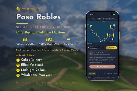 Paso Robles Self-Guided Wine Tour: GPS Audio Driving Guide