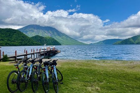 Nikko: Lake Chuzenji Hidden Beach E-Bike Tour with Lunch