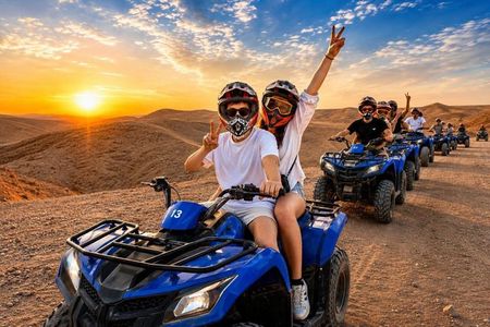 Agafay Desert Sunset from Marrakech: Quad, Camel & Dinner Show