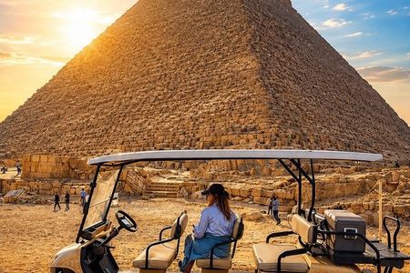 Private Giza Pyramids Tour with Golf Cart, Camel Ride & Breakfast
