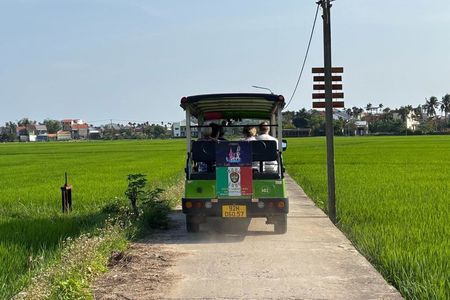Hoi An E car: Duck leader-buffalo ridding-farm experience-Boat