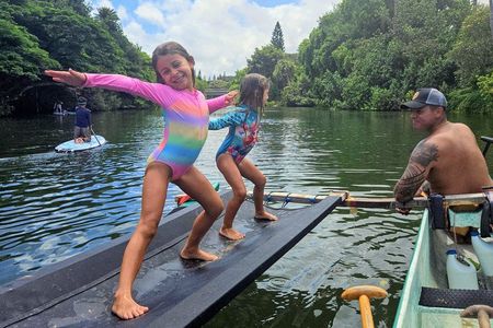 Private North Shore Hawaiian outrigger Canoe and turtle adventure