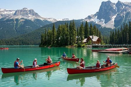 Classic Banff Lake Louise Johnston Canyon and Emerald Lake Tour