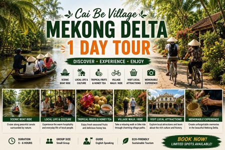 Unique Private Cai Be Cooking With Biking 1 day