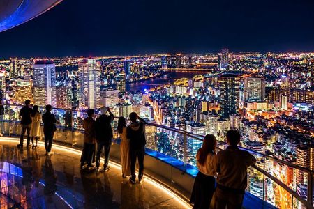 Osaka Night Tour Umeda Sky Building and Shinsekai District