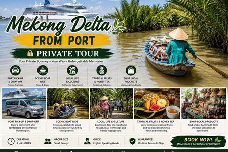 Mekong Delta Adventure by Private Car from Phu My Port