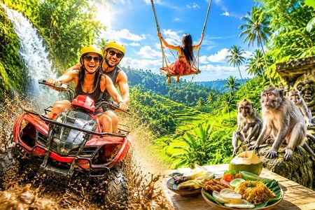 Bali ATV Quad Bike Monkey Forest Jungle Swing with Lunch
