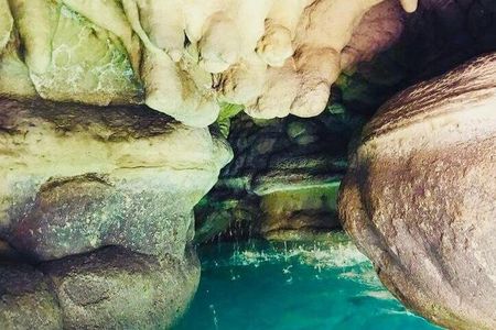 Full Day Private Tour Bimmah Sinkhole Wadi Shab Fins Beach