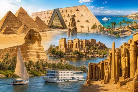 8 Day Private Egypt Tour Cairo Nile Cruise Hurghada with Flights
