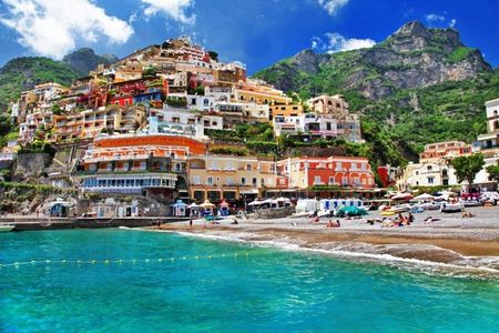 Amalfi Coast Small Group Cruise with stop at the Emerald Grotto