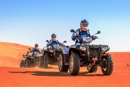 Quad Bike Desert Safari Red Dunes Pick & Drop Dinner Live Shows