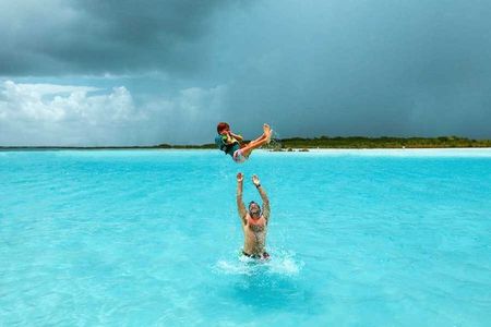 Bacalar Seven Colors Lagoon Boat Adventure from Costa Maya