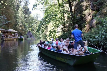 From Dresden: Bastei Bridge, Gorge Boat & Narnia Rocks Tour