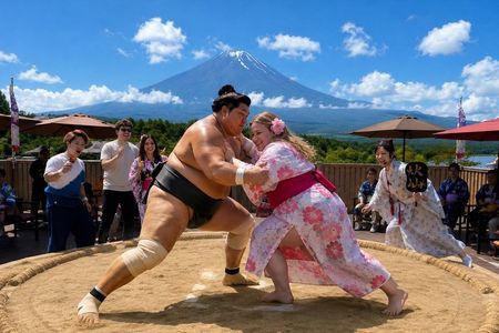 Mount Fuji Cultural Day Trip Kimono Experience or Sumo Show