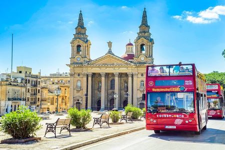 Malta Hop On Hop Off Sightseeing Bus with Audio Guide