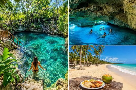 Punta Cana : Hoyo Claro, Cueva Azul and Playa Macau with Lunch