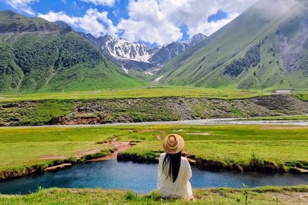 From Tbilisi by 4x4: Kazbegi Truso Valley Ananur and Gudauri