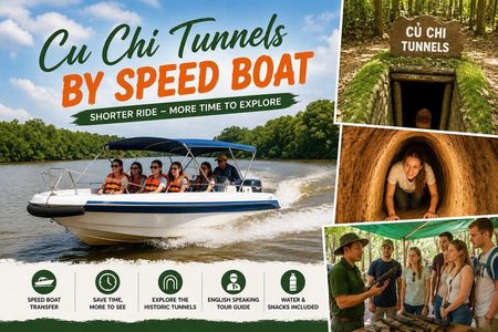 Skip the Traffic: Cu Chi Tunnels Speedboat Tour with Lunch