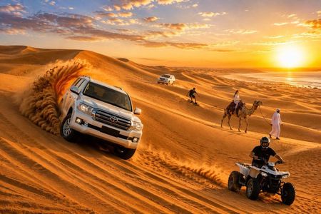 Doha: Desert Thrills – Quad Bike, Camel Ride & Dune Bashing