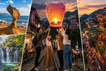 Taipei: Yehliu, Jiufen & Shifen Sky Lantern Private Tour