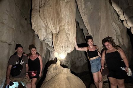 Exploring hiking adventure caving mountain tour around Kampot-Kep