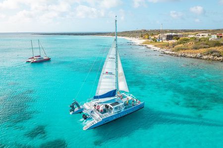 Private Catamaran Adventure Cruise with Rope Swing and Water Slide