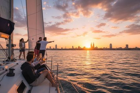Sunset shared Sailing Excursion in Barcelona