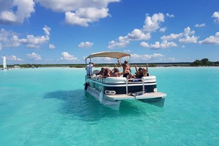 Bacalar Seven Color Lagoon Private Boat Adventure with BBQ Option