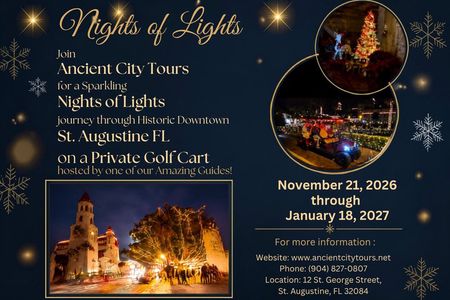 A Sparkling Nights of Lights Journey by Golf Cart