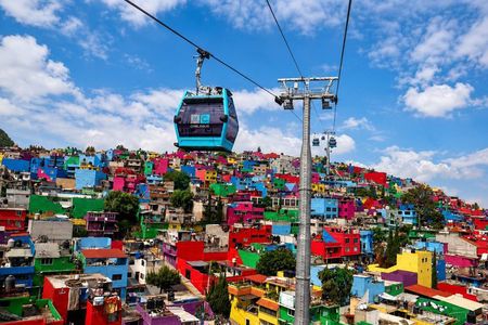 Fly Over Mexico City's Hidden Side by Cable Car