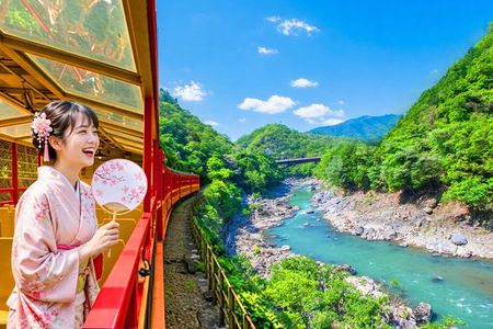 Arashiyama Sagano Romantic Train，Fushimi Inari Taisha & Nara Park