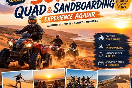 Timlaline Quad Biking, Sandboarding & Sunset Tour from Agadir