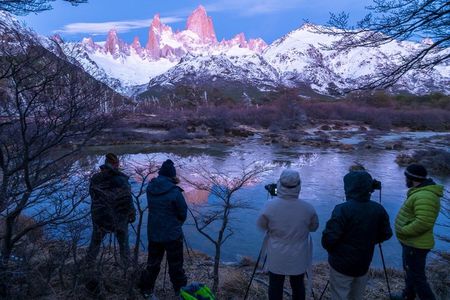 Night trekking in Chalten Sunrise experience at Fitz Roy