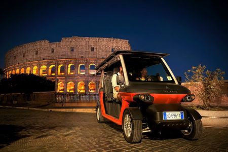 Rome Golf Cart Tour with Drink