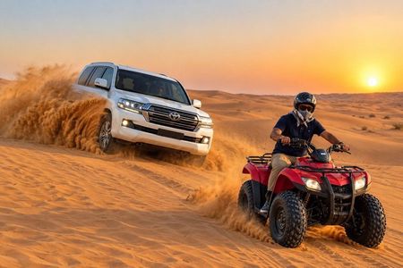 Premium Red Dune Safari with 30 Minutes Quad Biking & VIP Seating