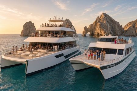 Cabo Adventures: TwentyFive or Oceanus | Sunset/Snorkel + Pickup