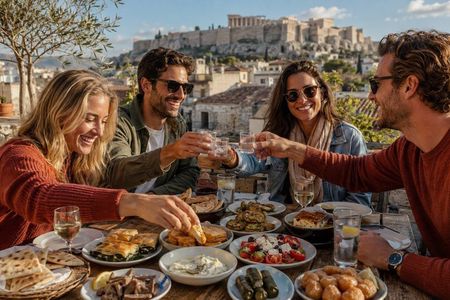 Athens Autumn Food & Walking Tour with Tastings