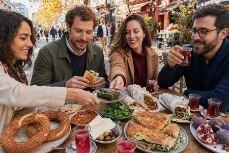 Istanbul Autumn Vegetarian Kadıköy Street Food Walk