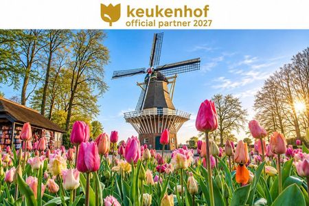 Amsterdam Airport: Tour to Keukenhof incl. Ticket & Flex Return