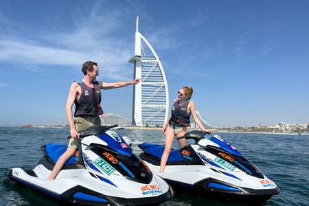 Dubai: 30min Jet Ski: Burj Al Arab w Pics, Videos, free Ice Cream