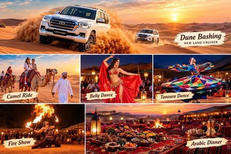 Vip Desert Safari Dubai ,Camel Ride , BBQ Dinner Shows