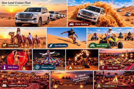 VIP Desert Safari with 30 Minutes Quad Bike Dinner, Shows Dinner