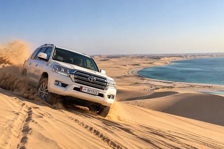 Private Qatar Desert Safari Dune Bashing Sandboarding Inland Sea