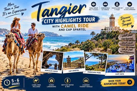 Tangier City Highlights Tour with Camel Ride and Cap Spartel