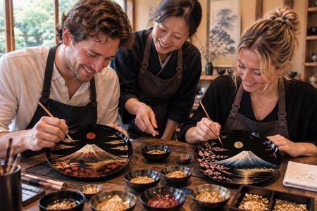 Tokyo Maki-e Lacquerware Workshop & Edo Culture Experience