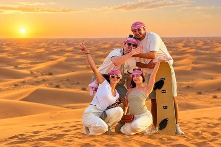 Dubai Red Dunes Safari with Camel Ride, BBQ Dinner and Live Show